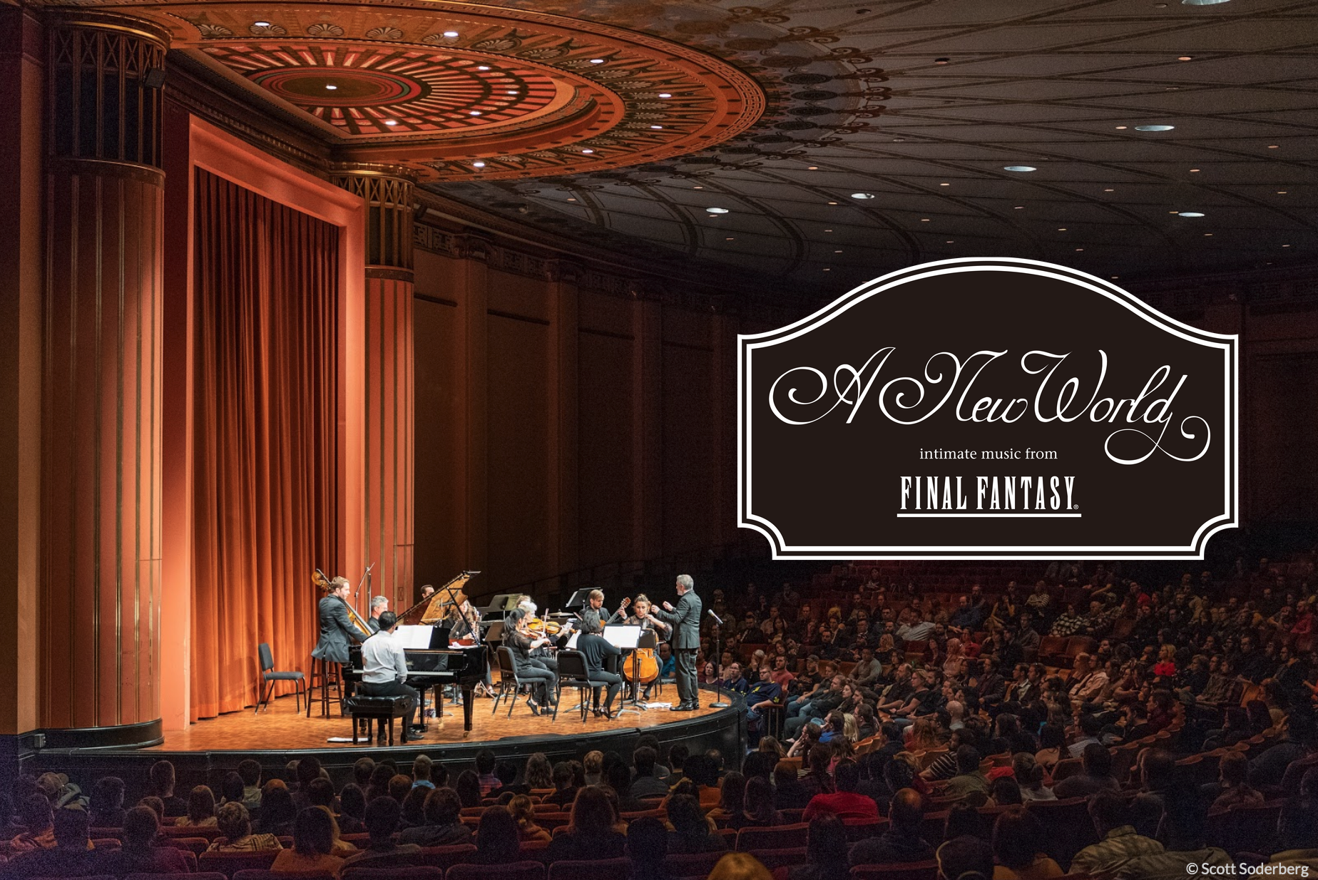 Hero image. Chamber orchestra performing Intimate Music From Final Fantasy: A New World